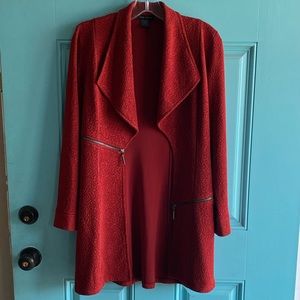 Women’s sleek red dress jacket